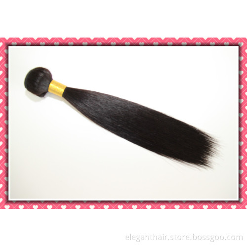 Unprocessed Brazilian Virgin Hair Extension Silky Straight Weaving 18" 100g Natural Black Color